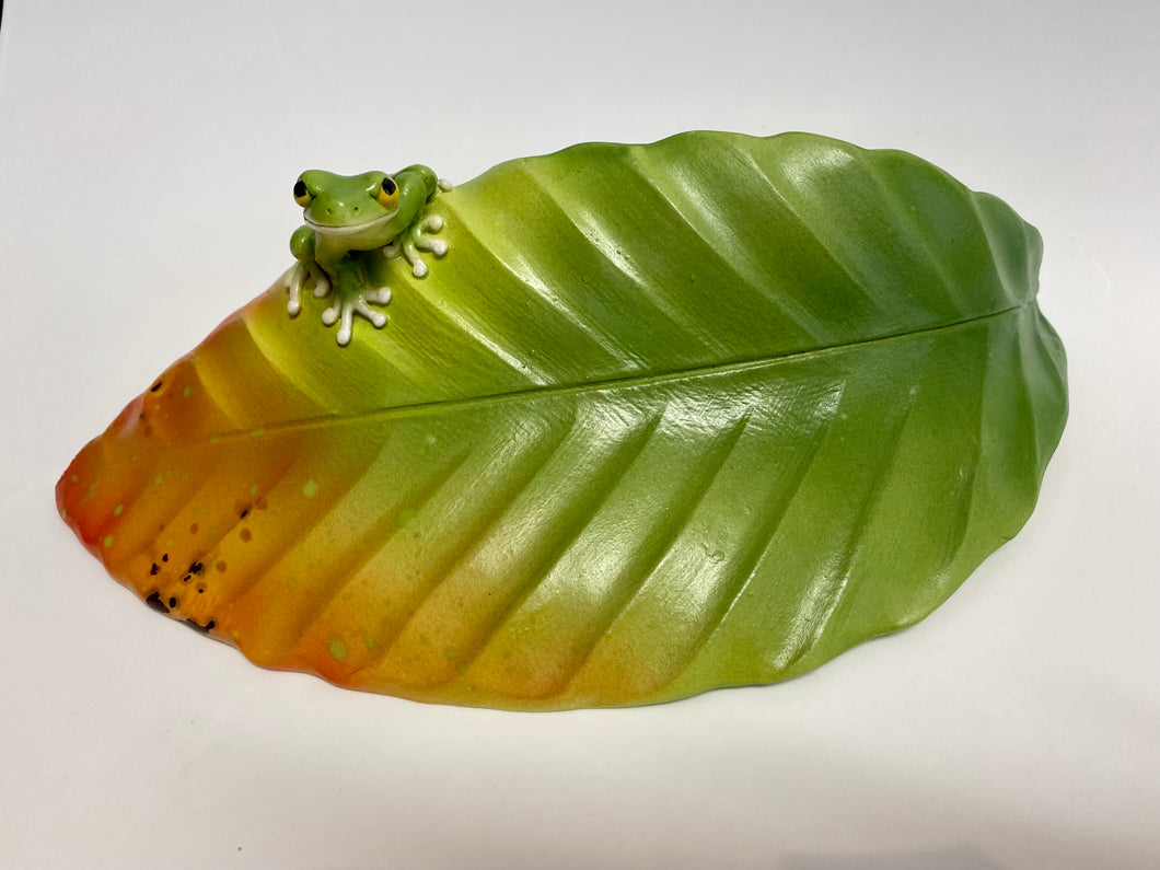 Large Leaf with Frog
