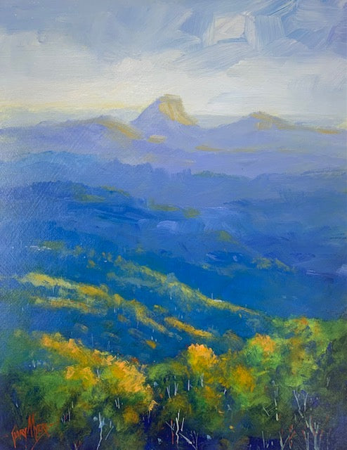 Mount Tibrogargan from Mt Mellum
